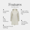 Moke: Sarah 90/10 Packable Down Coat - Cream