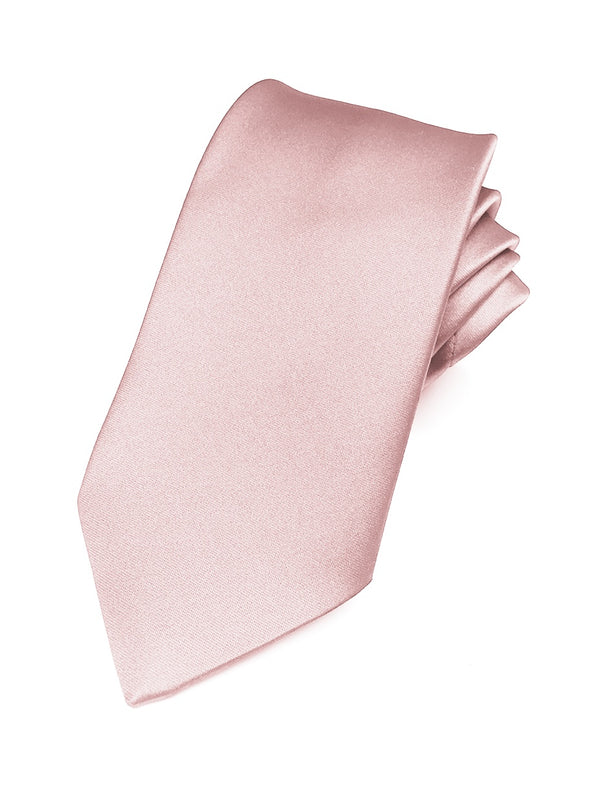 Fellini Satin Tie - Blush