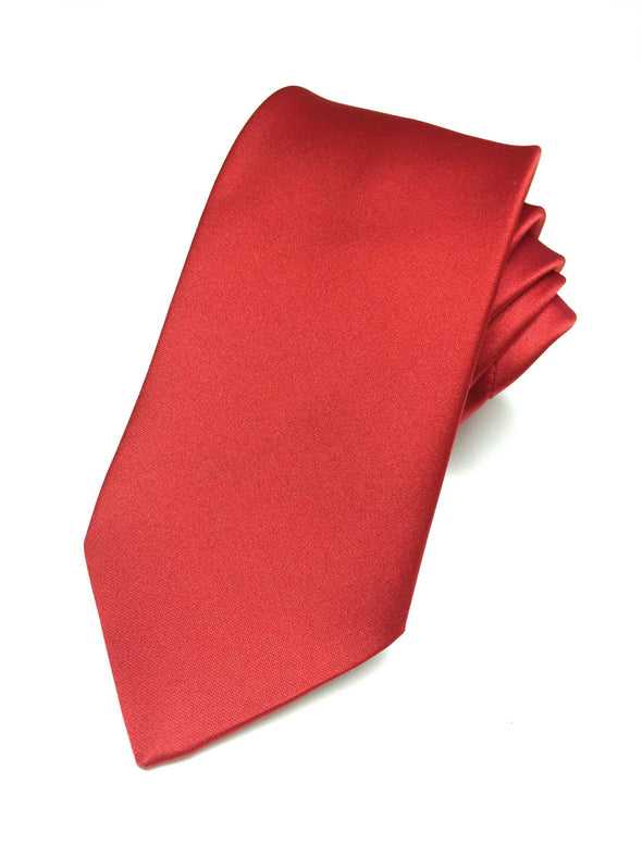 Fellini Satin Tie - Red