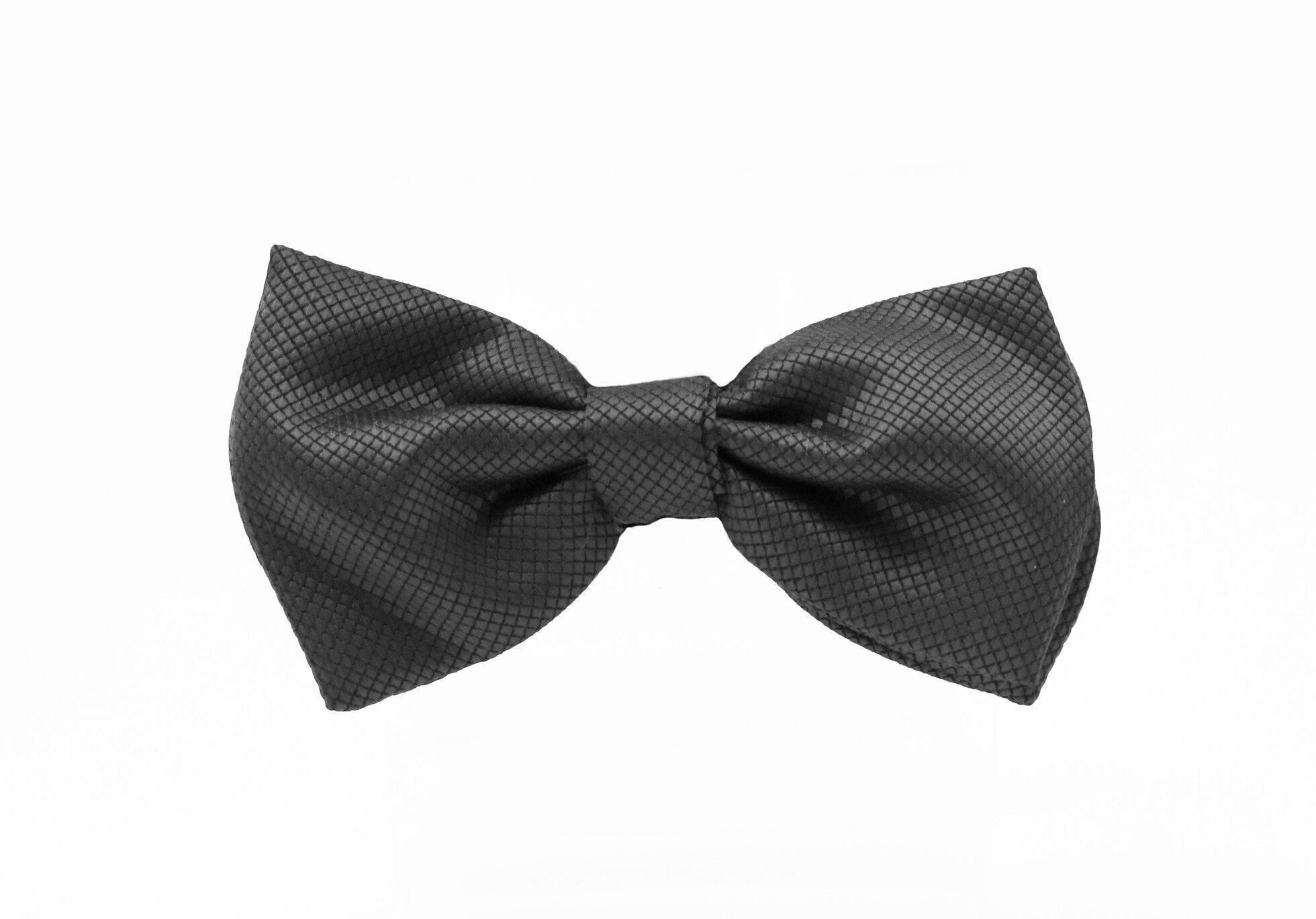 Fellini Jacquard Bow Tie - Charcoal