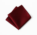 Fellini Classic Jacquard Pocket Square - Burgundy