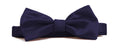 Fellini Satin Bow Tie - Navy