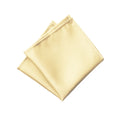Fellini Classic Plain Pocket Square - Champagne