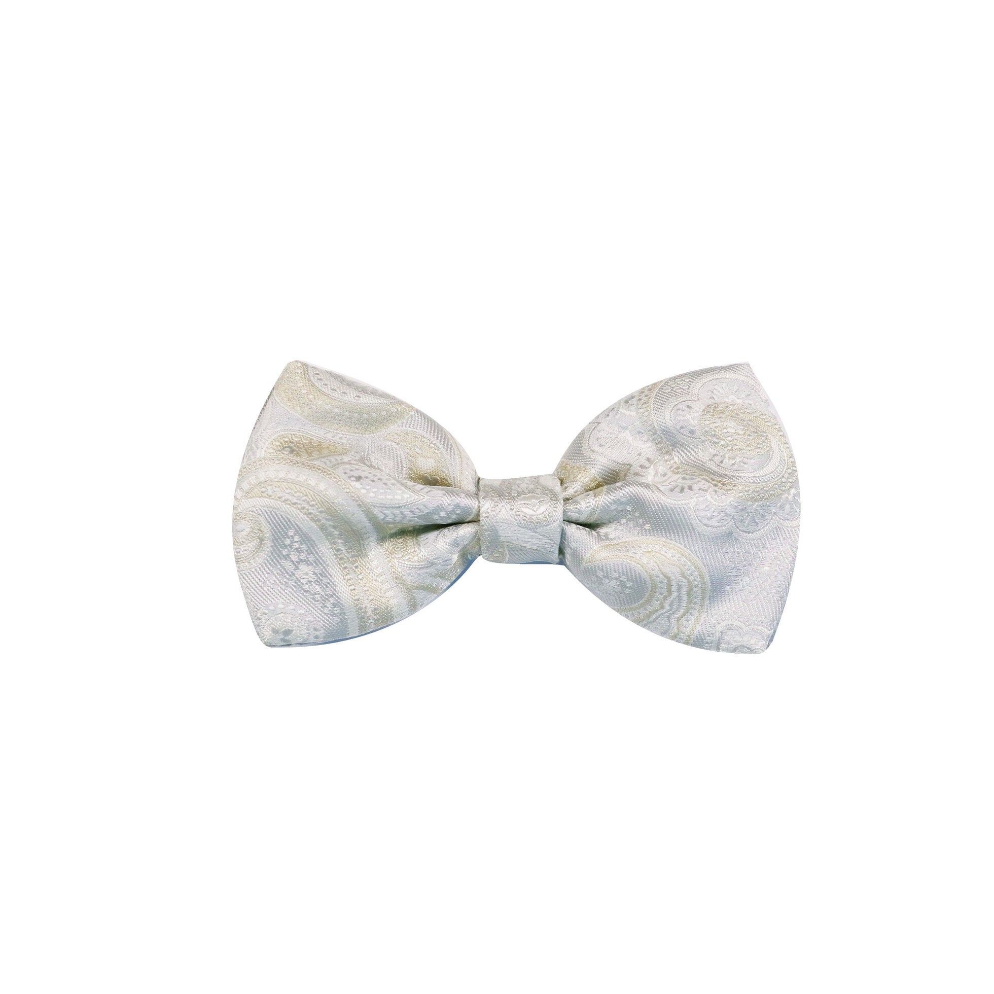 Fellini Paisley Bow Tie - Champagne