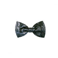 Fellini Paisley Bow Tie - Charcoal