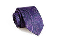 Fellini Luxe Paisley Tie - Purple