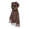 100% Lambs Wool Scarf - Detailed Chocolate