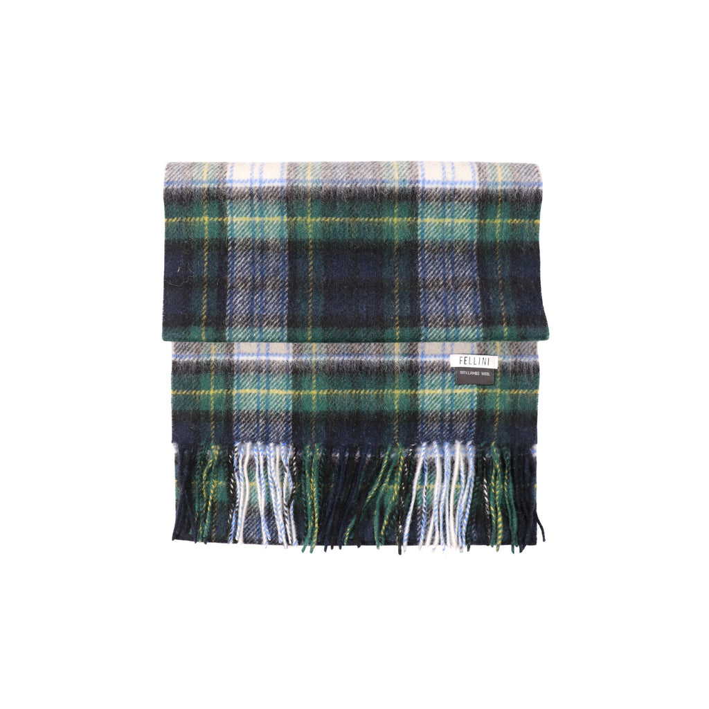 100% Lambs Wool Scarf - Classic Mixed Tartan
