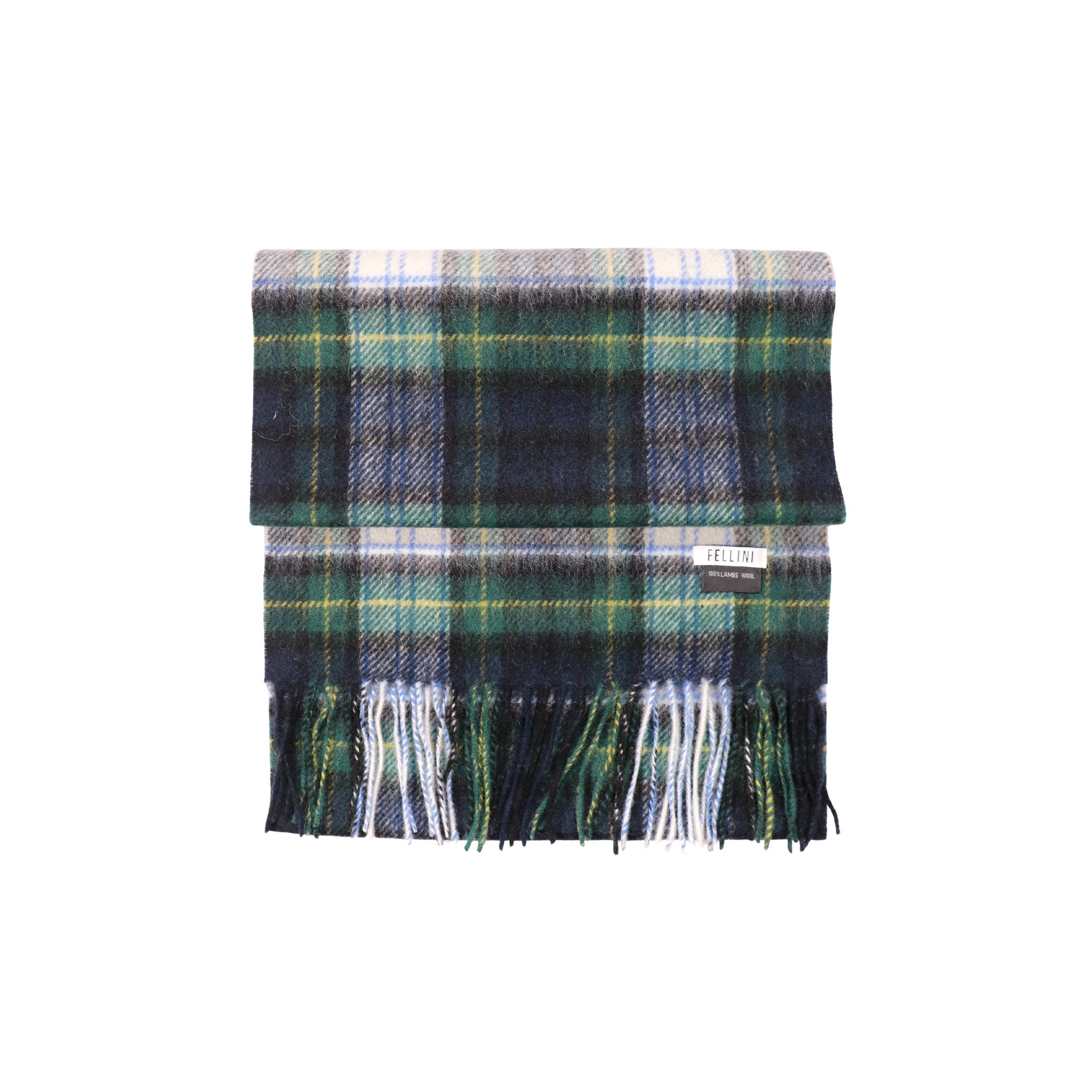 100% Lambs Wool Scarf - Classic Mixed Tartan