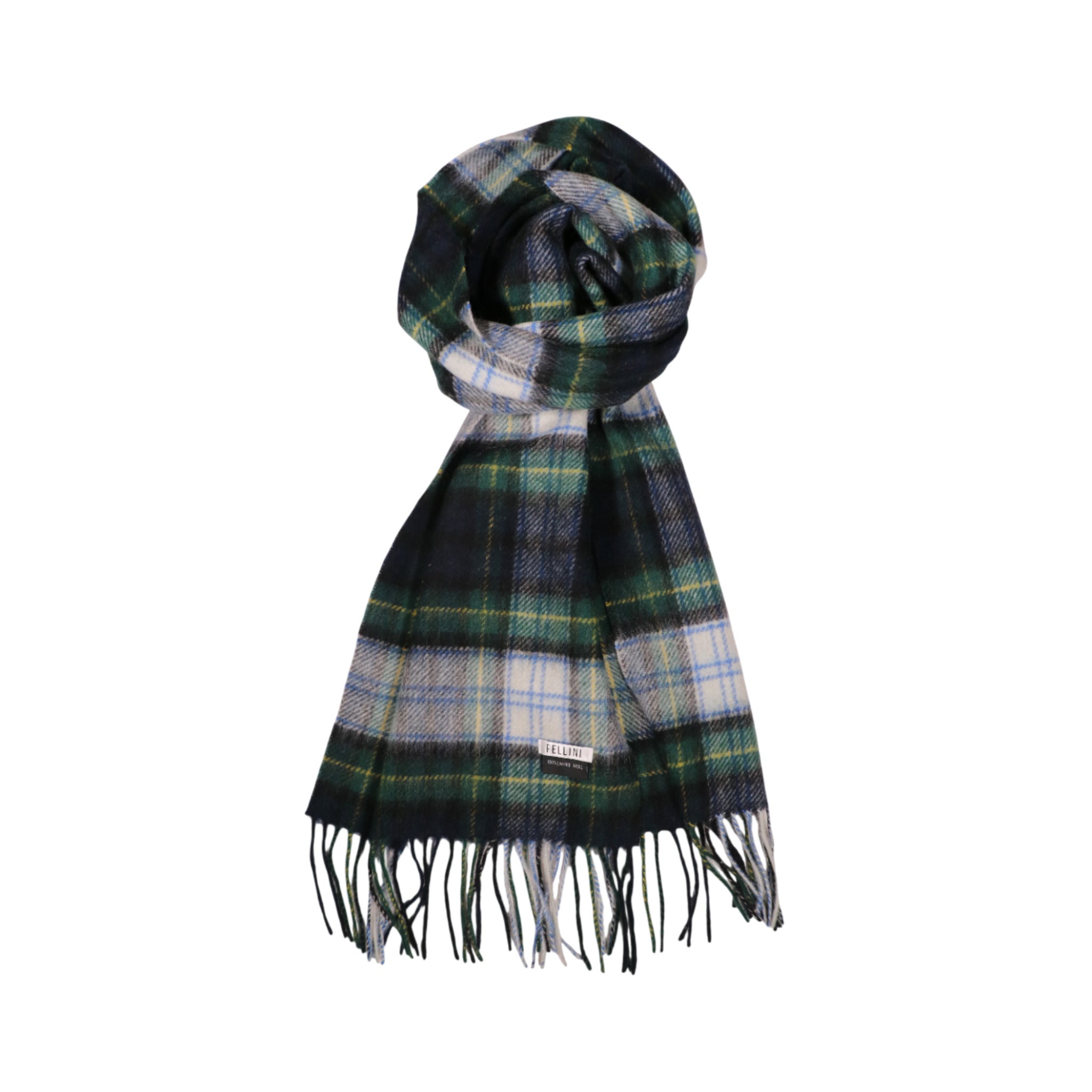 100% Lambs Wool Scarf - Classic Mixed Tartan