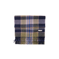 100% Lambs Wool Scarf - Lake Plaid