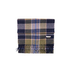 100% Lambs Wool Scarf - Lake Plaid