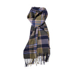 100% Lambs Wool Scarf - Lake Plaid
