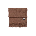 100% Lambs Wool Scarf - Tan Houndstooth