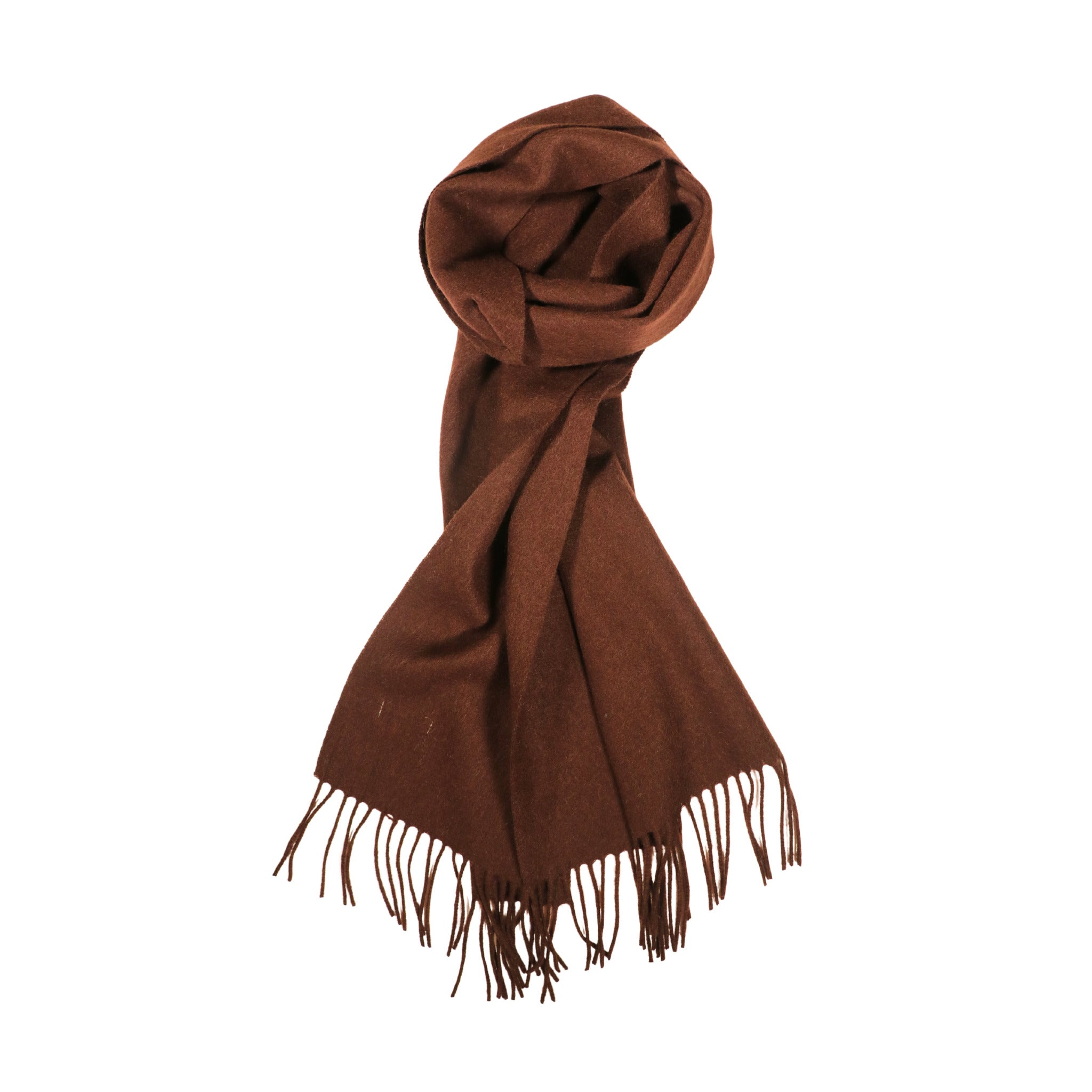 100% Lambs Wool Scarf - Choc