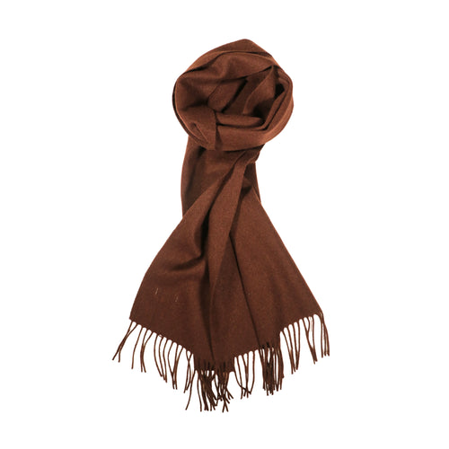 100% Lambs Wool Scarf - Choc