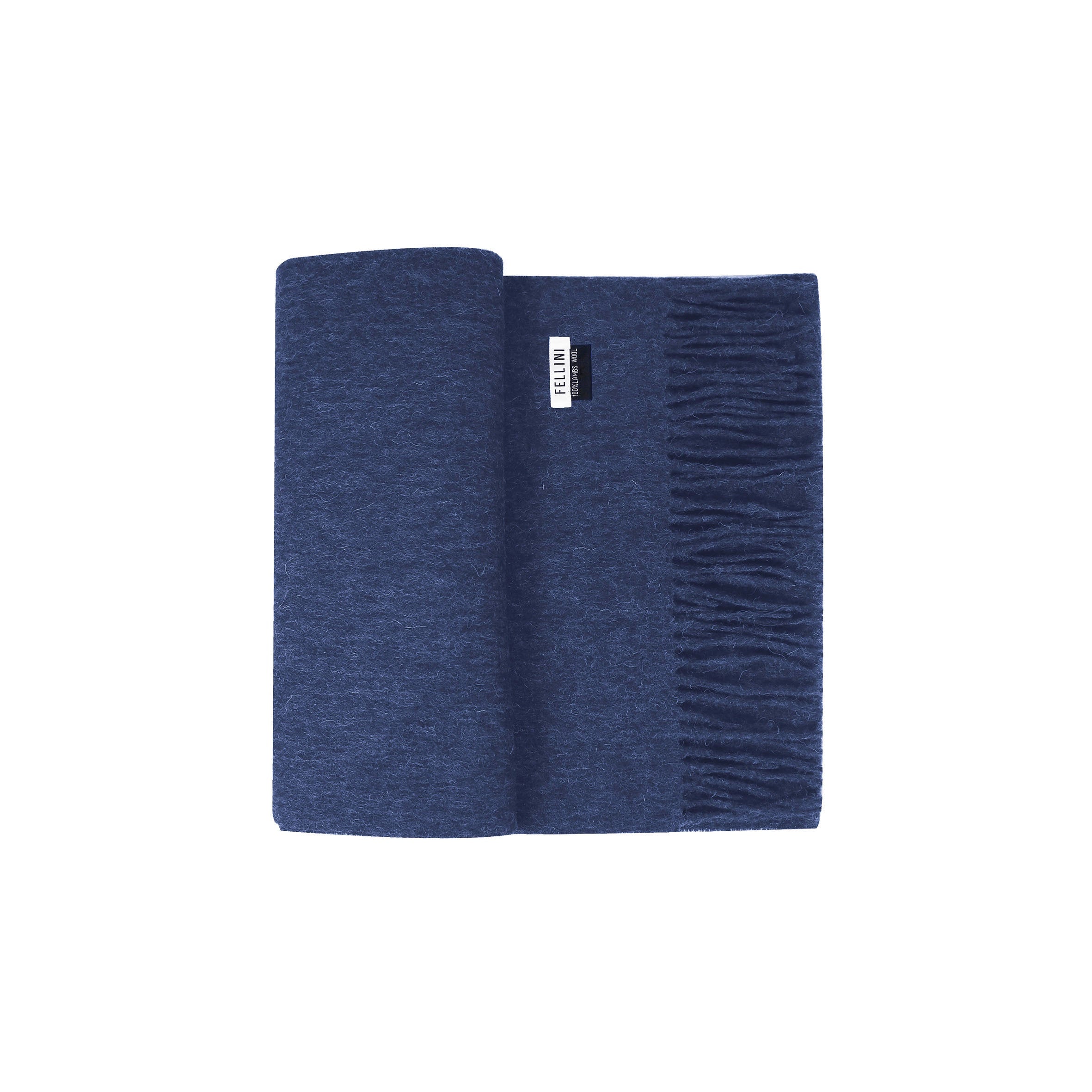 100% Lambs Wool Scarf - French Blue