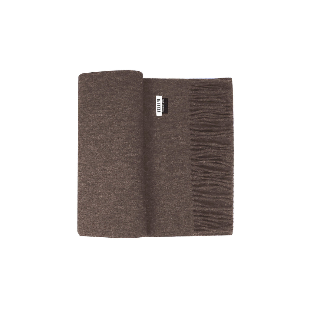 100% Lambs Wool Scarf - Mocha