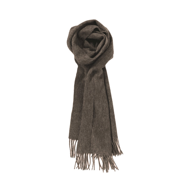 100% Lambs Wool Scarf - Light Chocolate