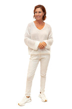 The Italian Closet: Glint - Kid Mohair Mix Knit with Sequin in Cream