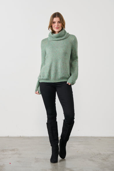 H&F Super Soft Angora Blend Knit - Eucalyptus