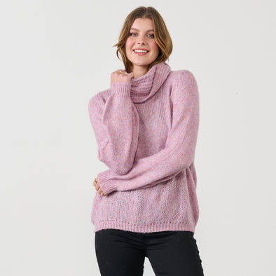 H&F Super Soft Angora Blend Knit - Orchid