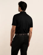 Portofino Cotton Polo - Black