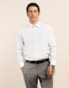 London Long Sleeve Shirt: Fine Twill - White