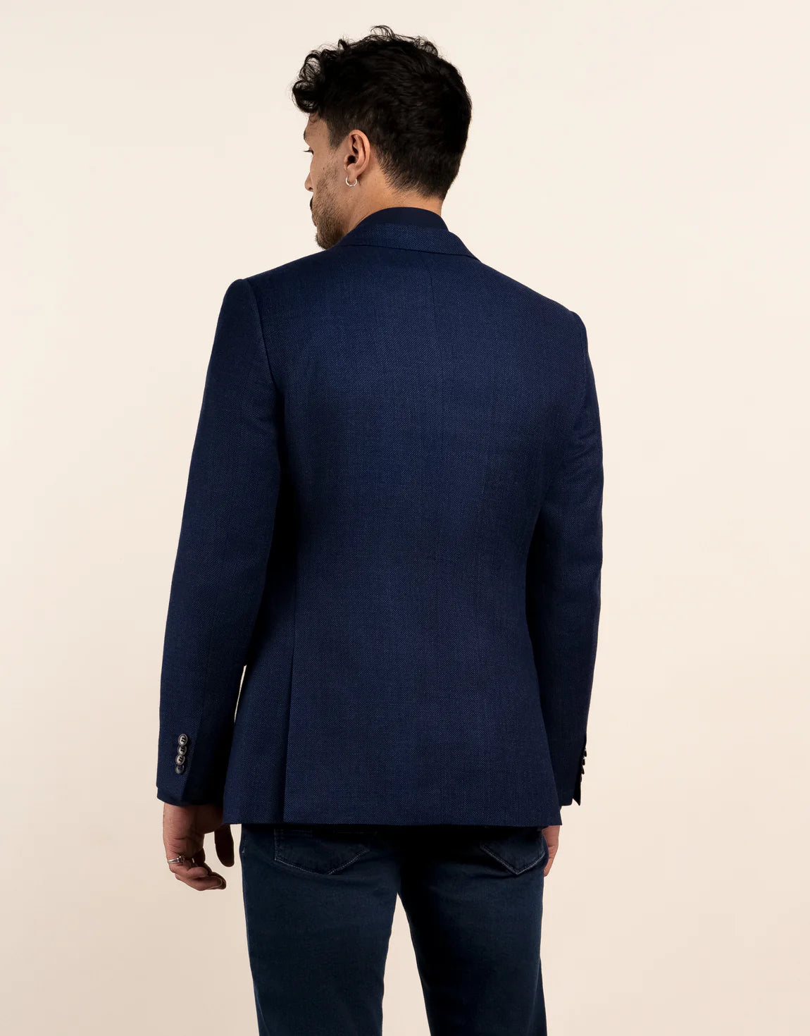 Rembrandt Hawker Navy Textured Blazer