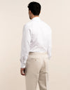 London Long Sleeve Shirt: Fine Twill - White