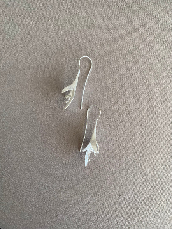 Sterling Silver Kotukutuku Bell Earrings