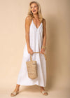 Organa Linen Dress in White