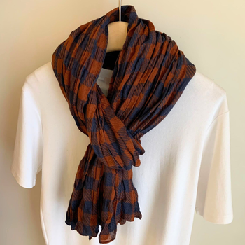Cotton Plaid Scarf