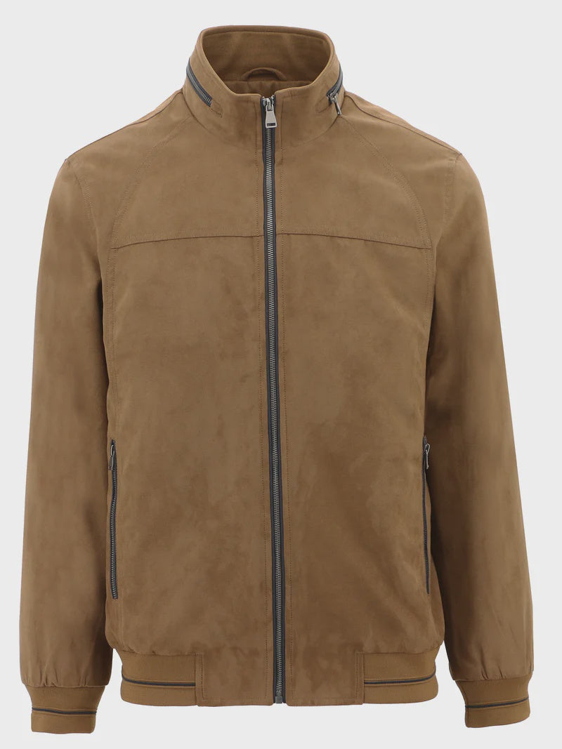 Bobby Microsuede Jacket - Coffee