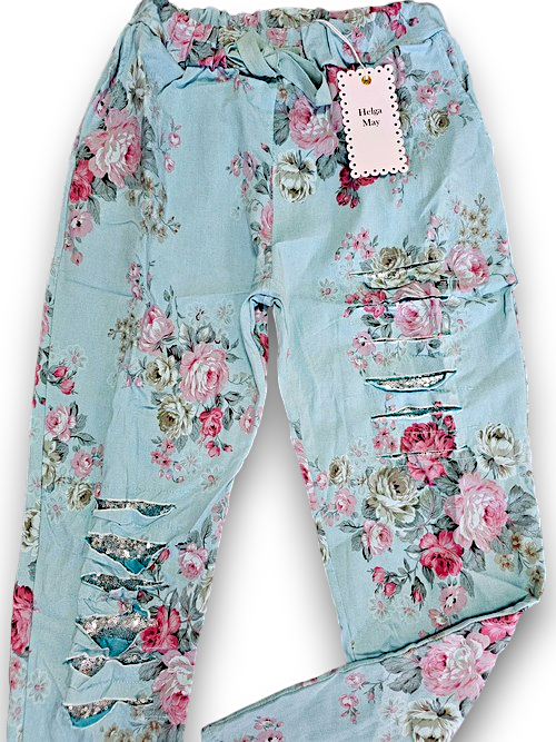 Helga May: High Tea Pants - Light Turquoise