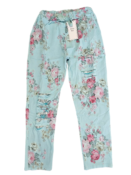 Helga May: High Tea Pants - Light Turquoise