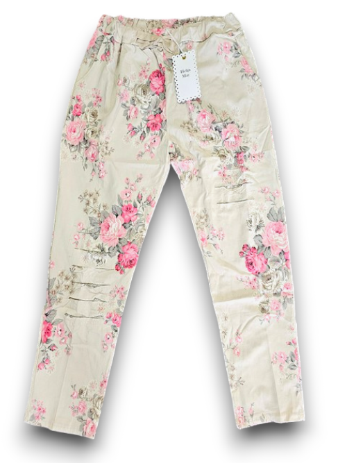 Helga May: High Tea Pants - Light Beige