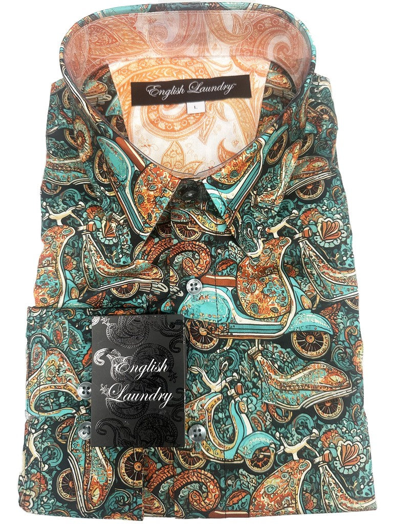english laundry dress shirts Regular Fit Short Sleeve Shirt M Bundl Clothing minimalist design ensures effortless pairing with suits English Laundry Solid Dress Shirt