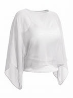 Kaidi Silk Top in White