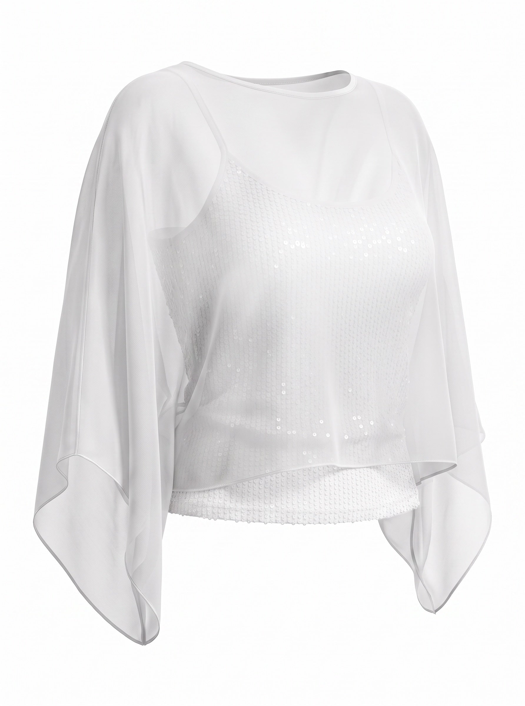 Kaidi Silk Top in White