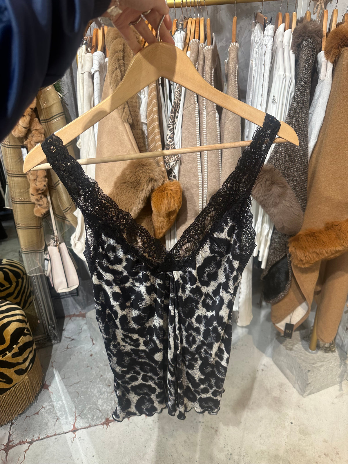 Scala Cami in Leopard