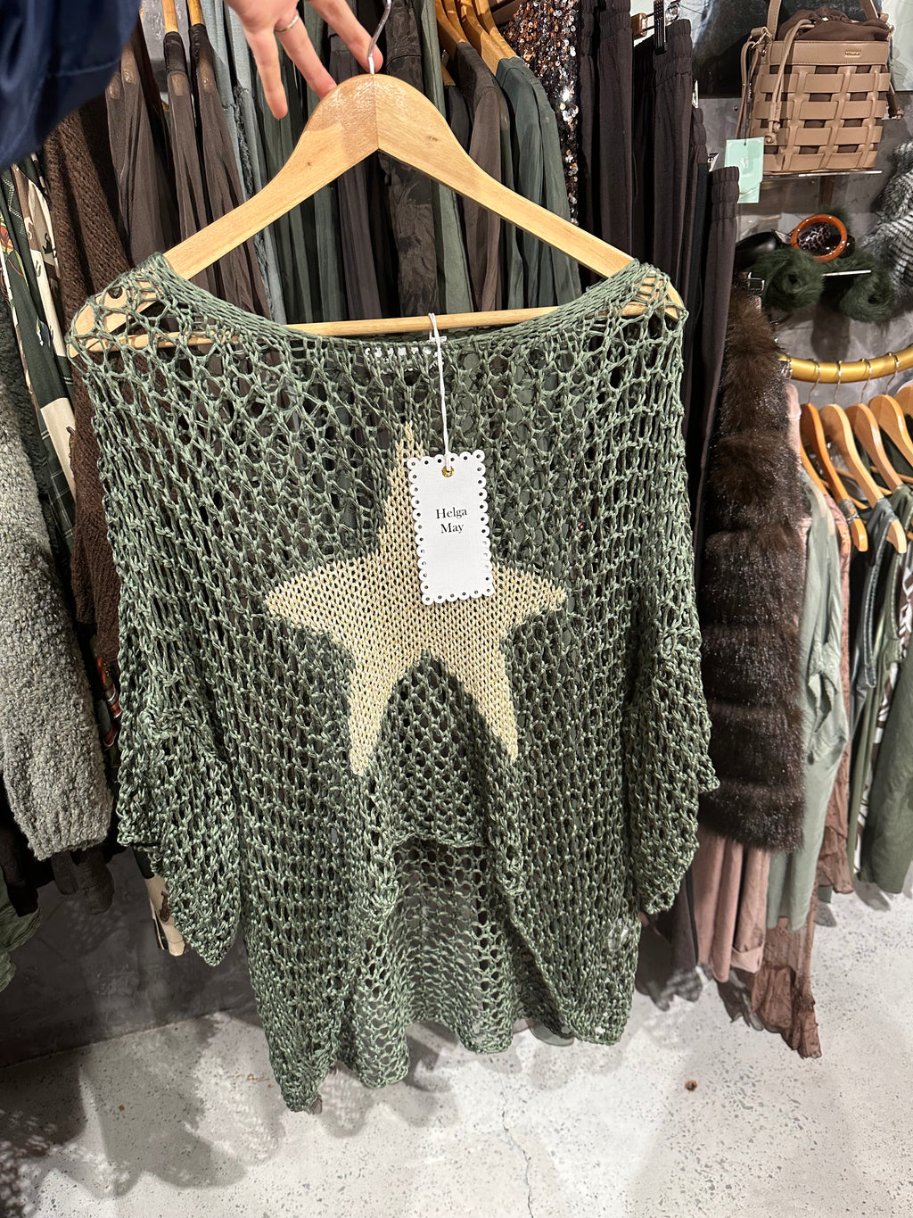 Helga May: Crochet Star Knit - Forest