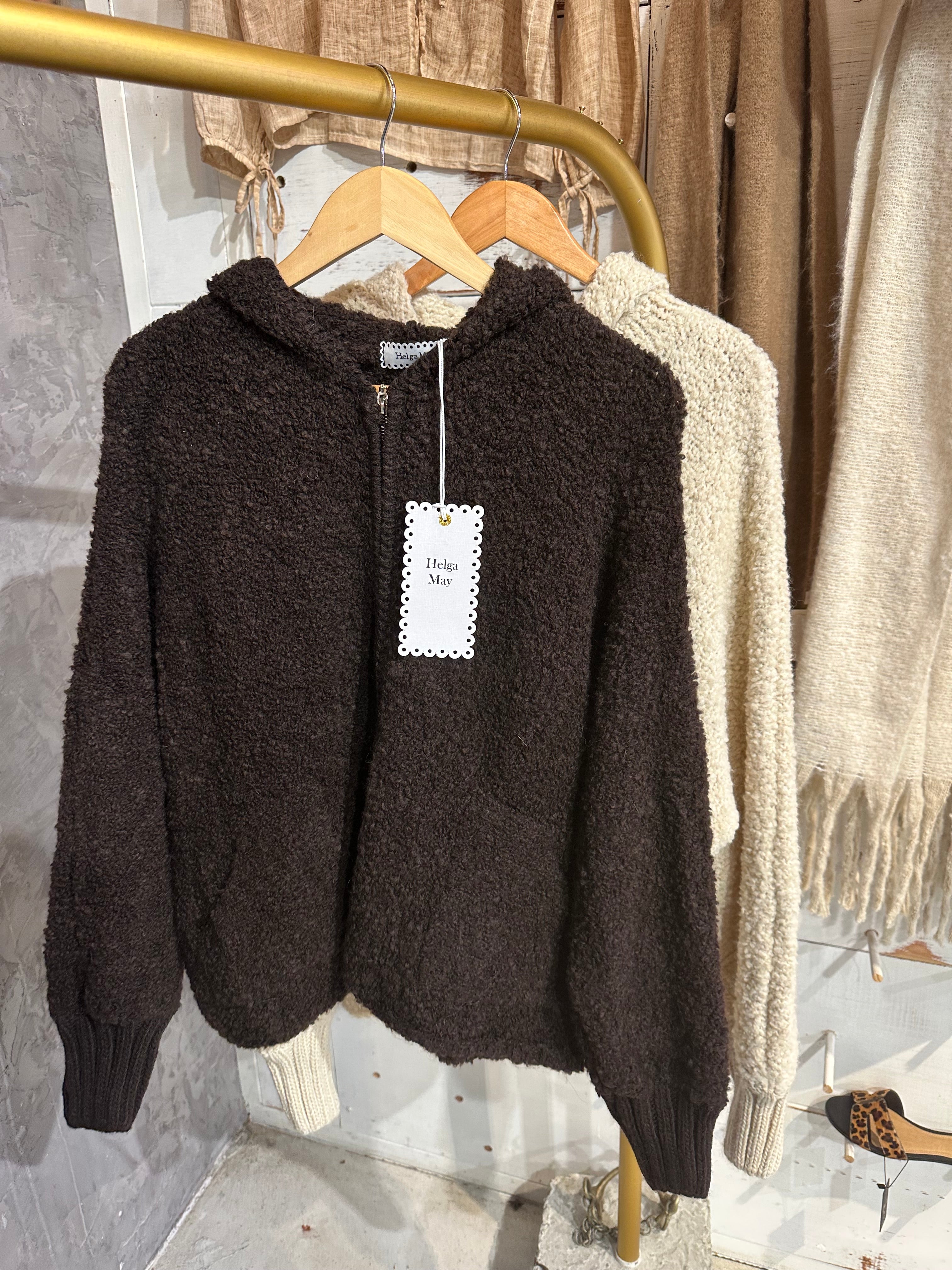 Helga May: Alpaca Blend Chenille  Hoodie