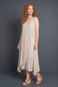 Omare Silk Peek-Through Sequin Dress