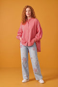 The Italian Closet: Berkley 100% Cotton Shirt - Bordeaux