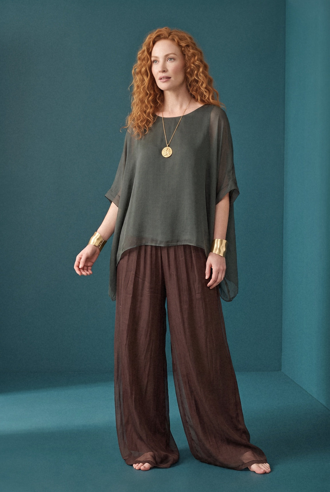 The Italian Closet: Allegra Silk Batwing
