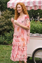 La Strada: Silk Rilassata Dress - Garden Party