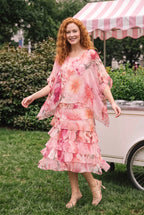 La Strada: Silk Rilassata Dress - Garden Party