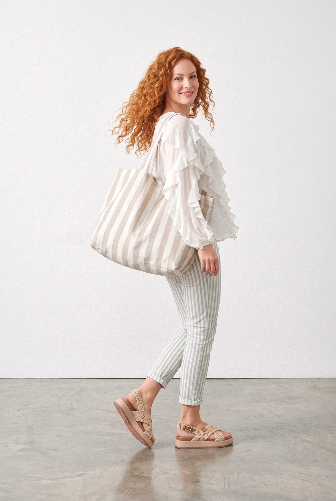 LaStrada: Italian Everyday Pinstripe Pants