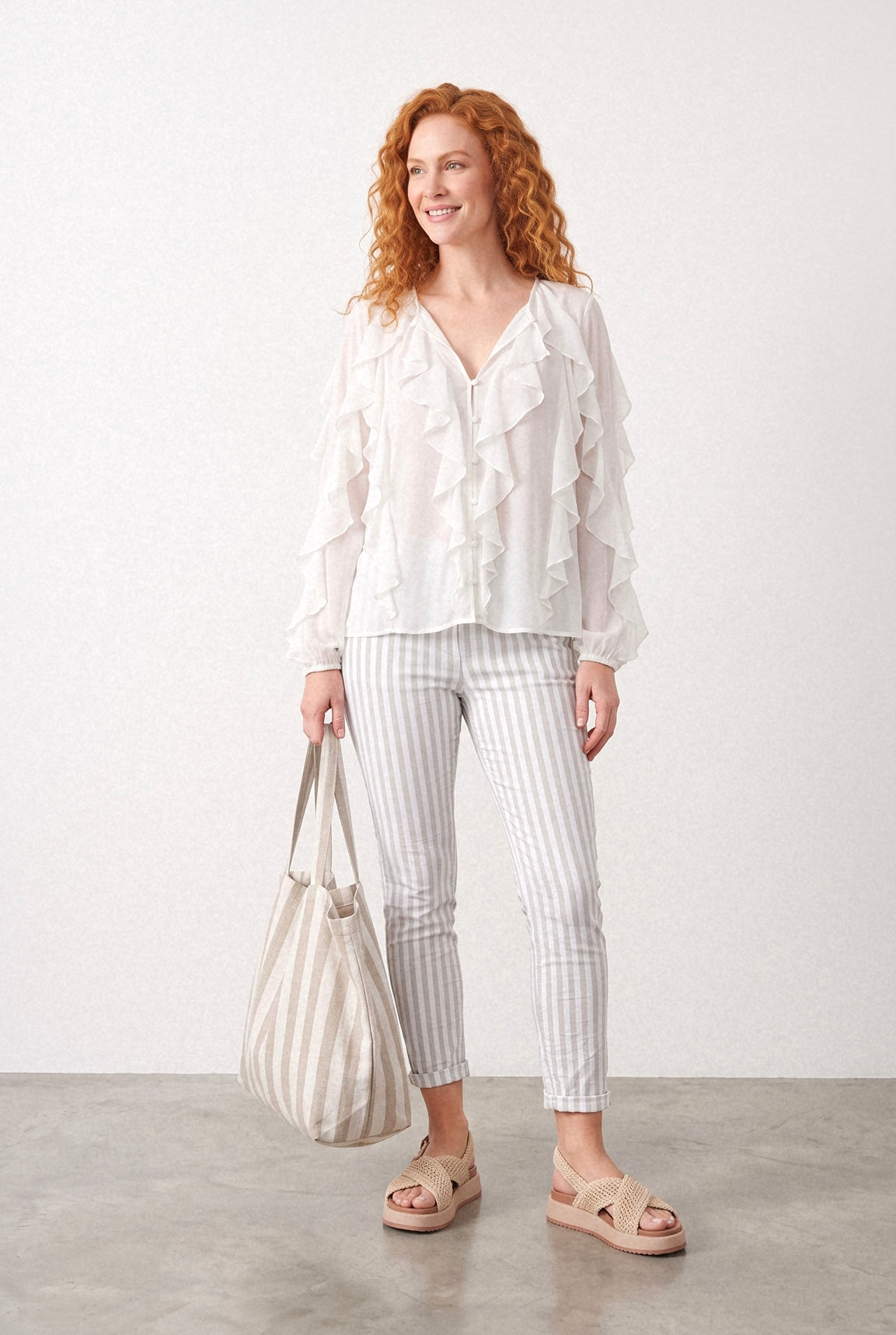 LaStrada: Italian Everyday Pinstripe Pants